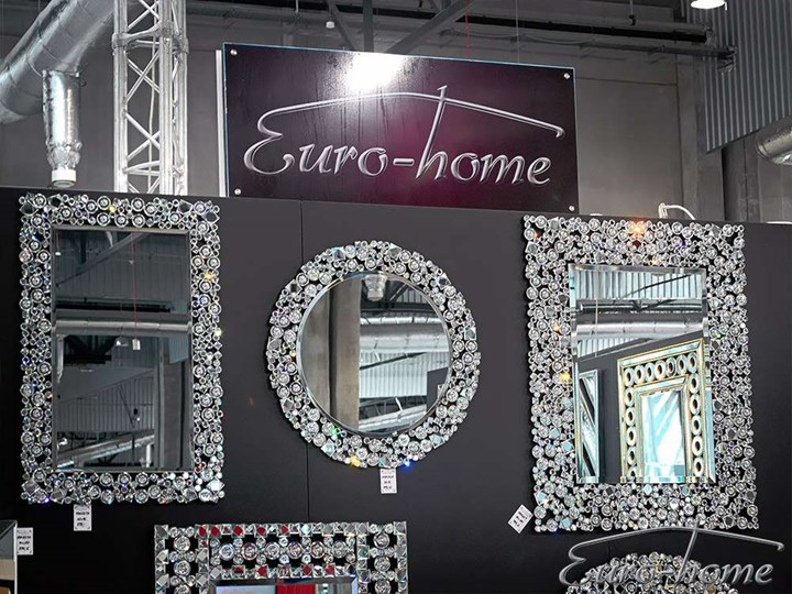 Lustro z kryształkami w stylu glamour 60x90 cm 13tm171PM Lustro z ramą Kategoria Lustra