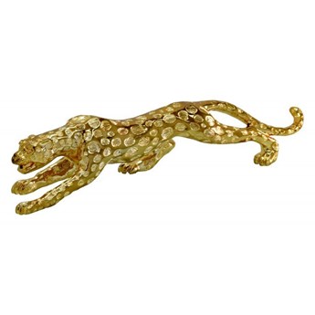 Drapieżna złota figura geparda 54x12x15 cm 1011-2