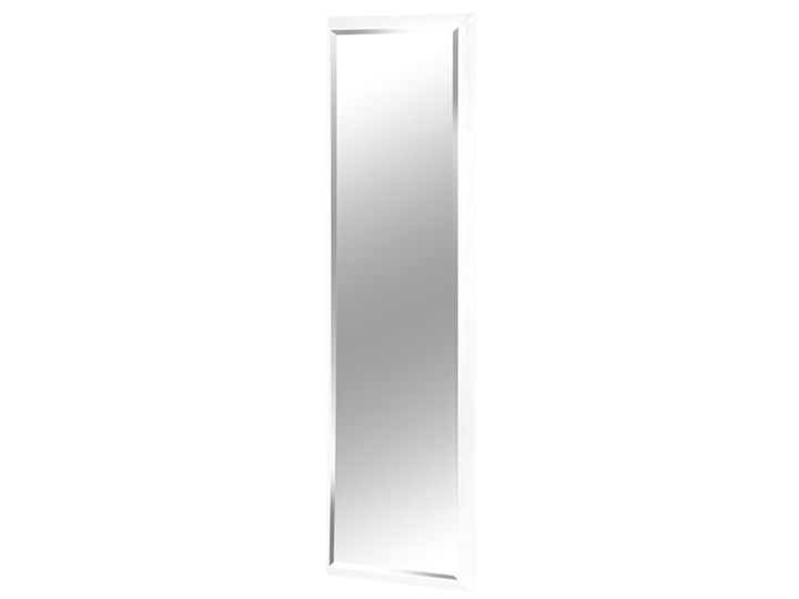 Nowoczesne fazowane lustro w białej ramie 60x160 cm 12F-390 Prostokątne Pomieszczenie Salon Ścienne Lustro z ramą Kolor Biały
