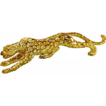 Drapieżna złota figura geparda 98x20x13 cm 1013