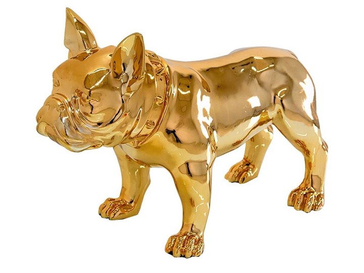Złota figura buldog 64x54x29 cm A216 Kolor Złoty