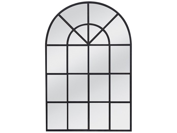 Lustro w miedzianej metalowej ramie imitujące okno 90x135 cm 15828 Lustro z ramą Ścienne Prostokątne Pomieszczenie Sypialnia