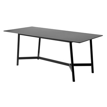 Designerski stół czarny marmurowy matowy blat 180x90x75 cm D13