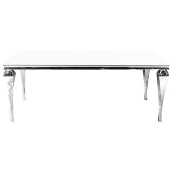 Stół z białym szklanym blatem 200x100x75 cm TH951-1