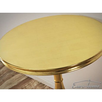 Okrągły złoty stolik kawowy 65x65x79 cm M95A