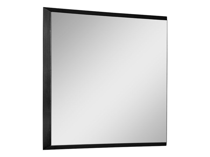 Nowoczesne lustro w czarnej ramie 53 x 53 cm 12F-390 Ścienne Pomieszczenie Łazienka Kolor Czarny