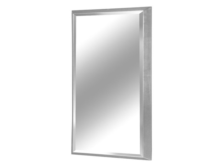 Nowoczesne fazowane lustro w srebrnej ramie 65 x 95 cm 12F-390 Pomieszczenie Łazienka Ścienne Pomieszczenie Przedpokój