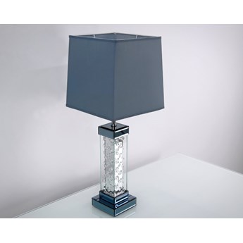Lustrzana lampa z kryształkami 13x13x46 cm 15JS0009