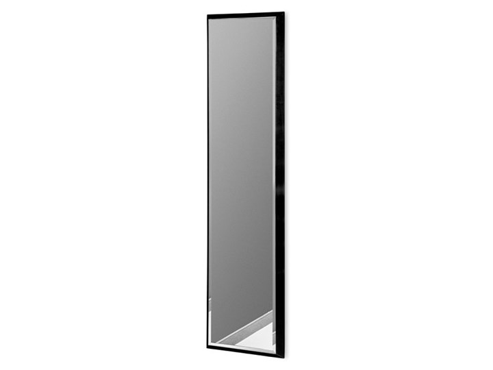 Nowoczesne lustro w czarnej ramie 28 x 118 cm 12F-390