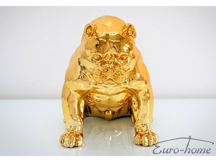 Złota figura pies 51x42x30 cm A259 Kategoria Figury i rzeźby Zwierzęta Kolor Złoty