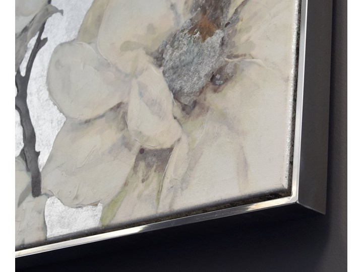 Srebrna oprawa obrazu wykonana z polerowanej stali nierdzewnej 161x61 cm TH18 Kolor Srebrny