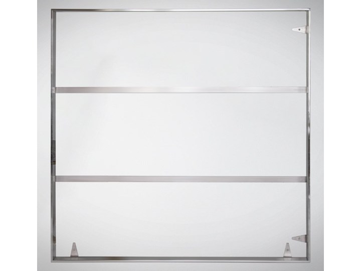 Srebrna oprawa obrazu wykonana z polerowanej stali nierdzewnej 161x61 cm TH18 Kolor Srebrny