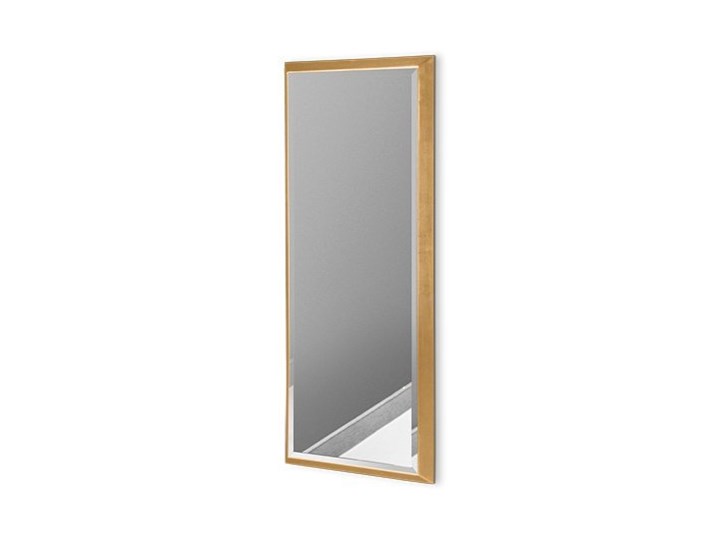 Nowoczesne fazowane lustro w złotej ramie 65x95 cm 12F-390 Ścienne Kolor Złoty