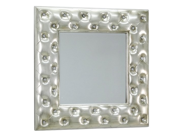 "Pikowane" lustro z kryształkami 98x98 cm PU126 Lustro z ramą Kategoria Lustra