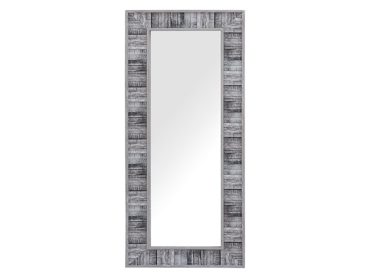 Beliani Lustro ścienne wiszące szare 50 x 130 cm Lustro z ramą Kategoria Lustra Prostokątne Pomieszczenie Salon