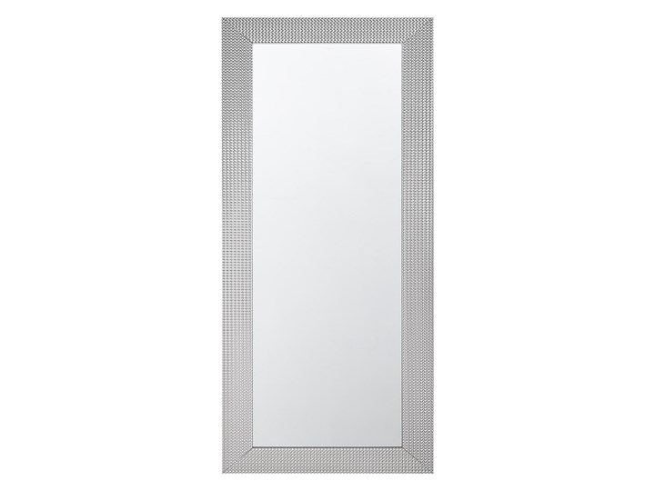 Beliani Lustro ścienne wiszące srebrne 50 x 130 cm sypialnia przedpokój Prostokątne Lustro z ramą Pomieszczenie Łazienka
