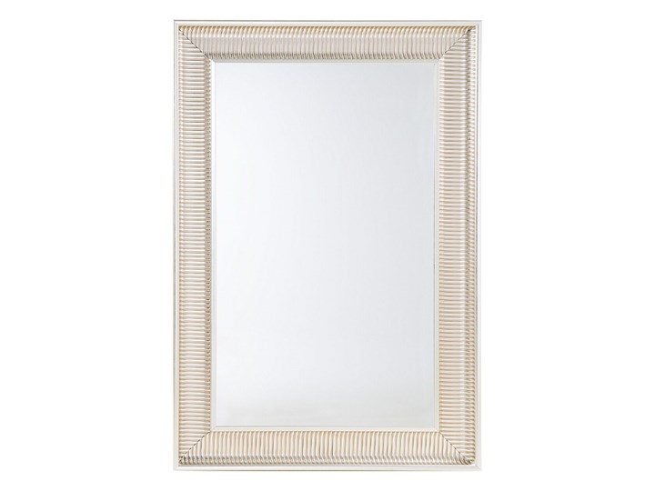 Beliani Lustro wiszące złote 60 x 90 cm syntetyczna rama styl nowoczesny glam Prostokątne Lustro z ramą Ścienne Pomieszczenie Salon