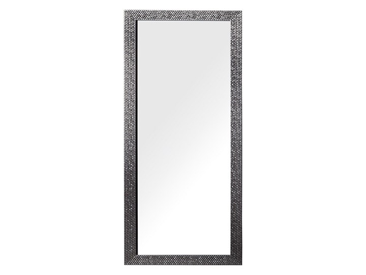 Beliani Lustro ścienne wiszące srebrne 50 x 130 cm dekoracyjne Prostokątne Lustro z ramą Pomieszczenie Przedpokój