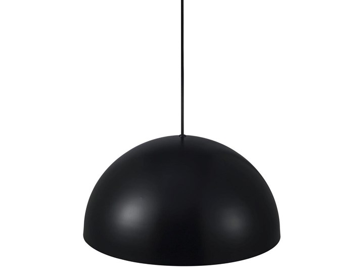 Lampa wisząca metalowa czarna Ø40 cm Tkanina Kolor Czarny Kategoria Lampy wiszące