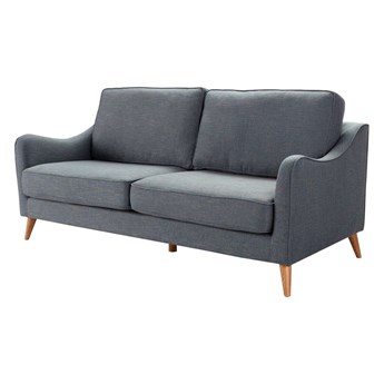 Sofa Venuste denim blue/brown 3-os., 193 x 90 x 90 cm