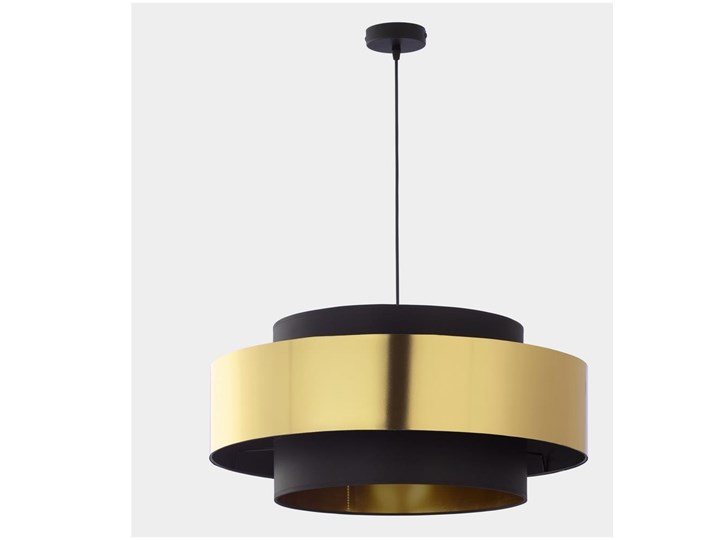 Żyrandol na lince CALISTO 1xE27/25W/230V złoty/czarny Metal Tkanina Kategoria Lampy wiszące