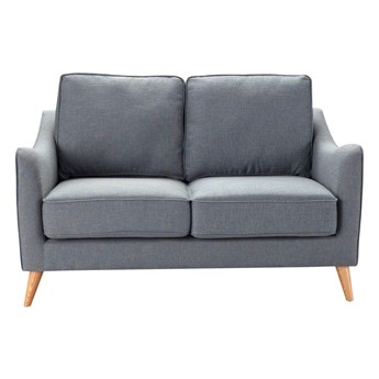 Sofa Venuste denim blue/brown 2-os., 140 x 90 x 90 cm