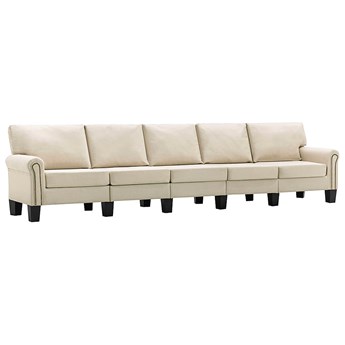 5-osobowa kremowa sofa dekoracyjna - Alaia 5X