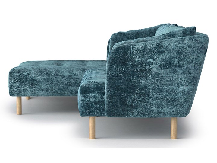 Narożnik Zoya, Teal, prawy Szerokość 248 cm Wysokość 81 cm Głębokość 160 cm Rozkładanie Rozkładany
