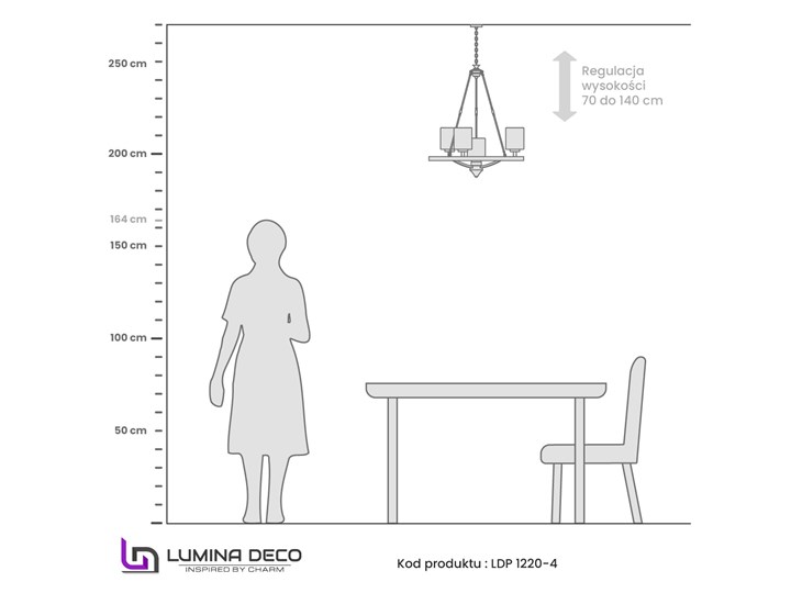 LAMPA WISZĄCA LOFT CHROMOWANA SANTINI W4 Szkło Lampa z abażurem Metal Lampa z kloszem Styl Industrialny