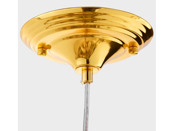 NOWOCZESNA LAMPA WISZĄCA ZŁOTA VENEZIANA W1 Chrom Lampa z kloszem Kolor Złoty Metal Kategoria Lampy wiszące