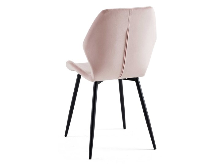 Krzesło tapicerowane DC-6300 różowy welur 44 Metal Tworzywo sztuczne Tkanina Styl Nowoczesny