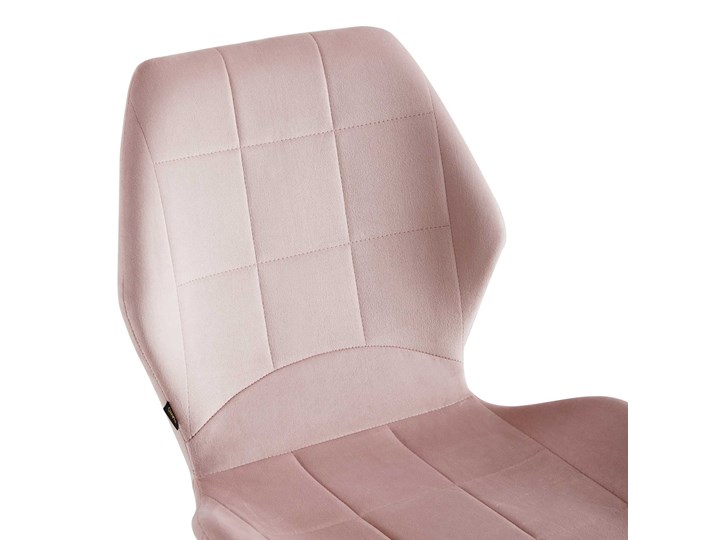 Krzesło tapicerowane DC-6300 różowy welur 44 Tkanina Tworzywo sztuczne Metal Styl Nowoczesny