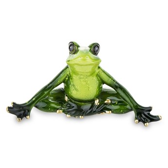 ŻABA - JOGA figurka medytująca żaba, wys. 9 cm