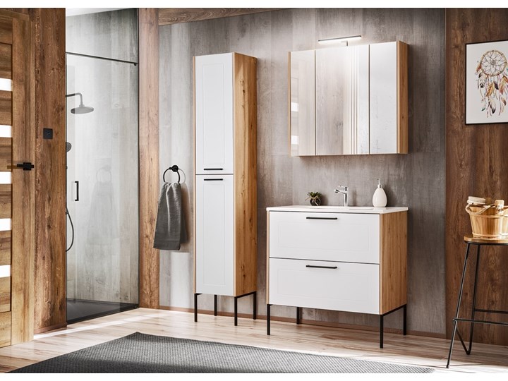 Łazienka CRES 2 dąb artisan / biały