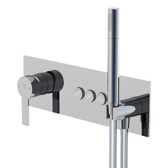 Bateria prysznicowa Steinberg Seria 390 2232, z elementem podtynkowym, kolory, Chrom
