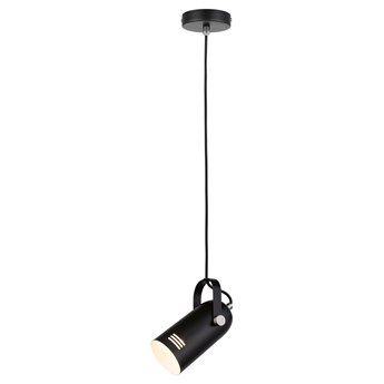 SELSEY Lampa wisząca Nibbler w formie reflektora czarna