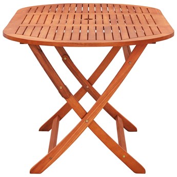 vidaXL Składany stół ogrodowy, 160x85x75 cm, lite drewno eukaliptusowe