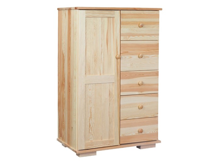 Bieliźniarka drewniana I Modern Szerokość 78 cm Kolor Beżowy Głębokość 45 cm Szerokość 118 cm Drewno Wysokość 118 cm Lustro