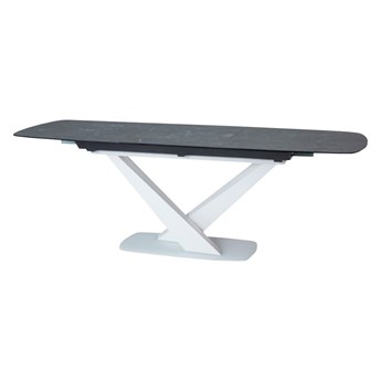 SELSEY Stół rozkładany Vikin 160-220x90 cm grafit marmur