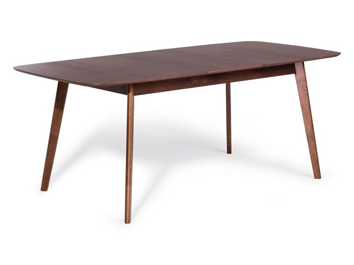 Beliani Stół do jadalni ciemne drewno rozkładany 190 - 150 x 90 cm prostokątny styl retro Płyta MDF Rozkładanie Rozkładane