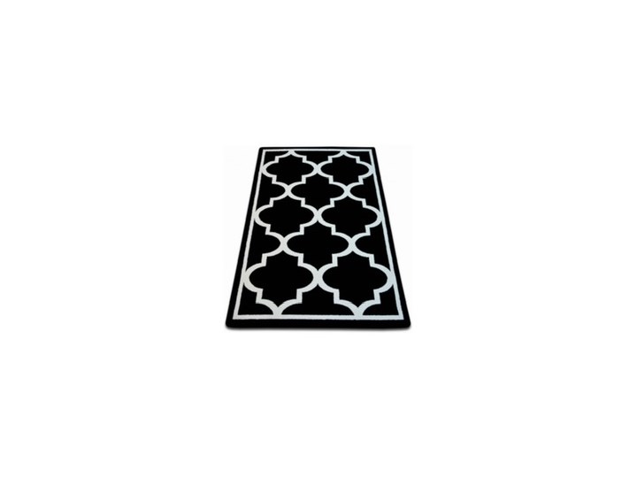 Dywan czarny wzor biały koniczyna marokańska trellis basic wybierz rozmiar” SKETCH BLACK” Dywany Syntetyk Wzór Marokański