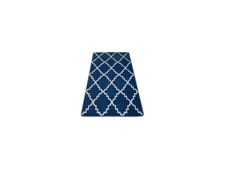 Dywan niebieski wzor biały koniczyna marokańska wybierz rozmiar”TRELLIS BASIC ”