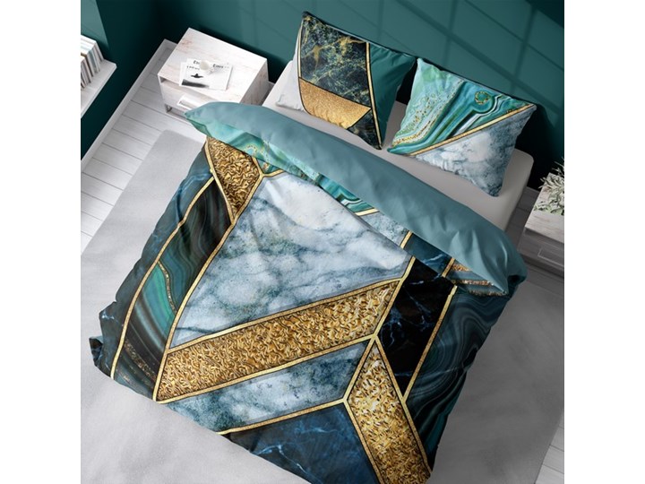 Pościel bawełniana SJC-116 Komplet pościeli Bawełna 70x80 cm Len 160x200 cm Wzór Geometryczny
