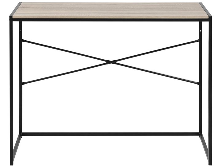 Biurko Seaford 100x45 cm dąb sonoma Szerokość 100 cm Płyta meblowa Kategoria Biurka Metal Kolor Beżowy