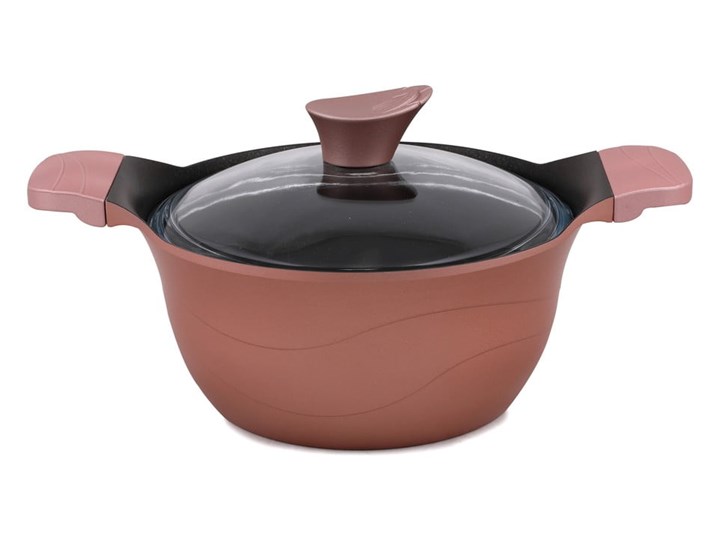 4-częściowy zestaw czerwonych aluminiowych naczyń z 3 pokrywkami Kütahya Porselen Basic Aluminium Średnica 24 cm Garnek do mikrofali Kategoria Garnki