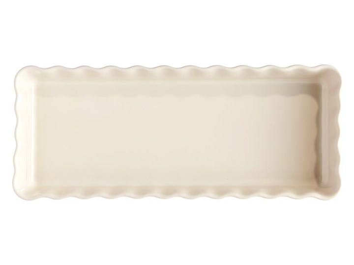 Kremowa ceramiczna prostokątna forma do ciasta Emile Henry, 15x36 cm Kategoria Naczynia do zapiekania