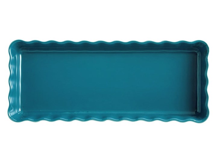 Turkusowa ceramiczna prostokątna forma do ciasta Emile Henry, 15x36 cm Kategoria Naczynia do zapiekania
