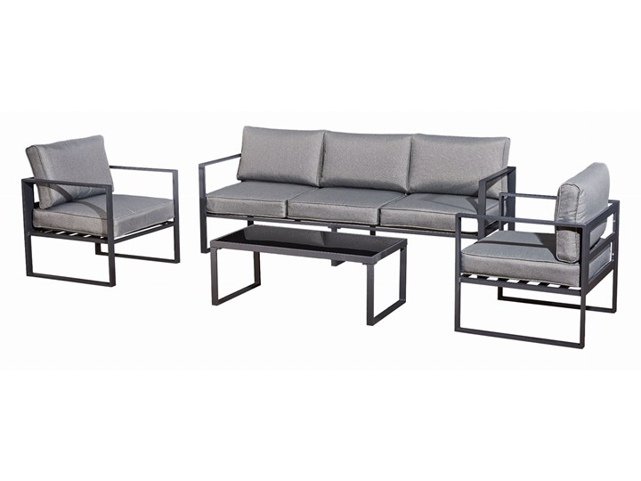 Komplet mebli aluminiowych MOSTRARE GRANDE Tworzywo sztuczne Zestawy wypoczynkowe Aluminium Zawartość zestawu Stół