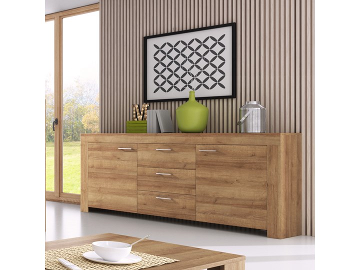 SELSEY Komoda Masibor Głębokość 40 cm Szerokość 200 cm Wysokość 86 cm Drewno Pomieszczenie Salon