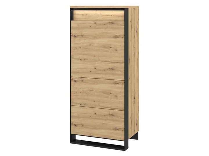 SELSEY Komoda jednodrzwiowa Quant wąska Drewno Głębokość 41 cm Styl Industrialny Szerokość 60 cm Kategoria Komody